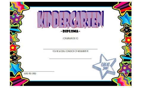 10 Kindergarten Completion Certificate Printables Free