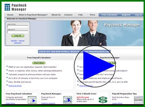 Paycheck Manager Password Recovery Free Payroll Tax Calculator