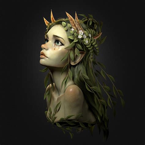 Willow Dryad Caecilia Glaas On Artstation At Artworkeaz9vx In 2021
