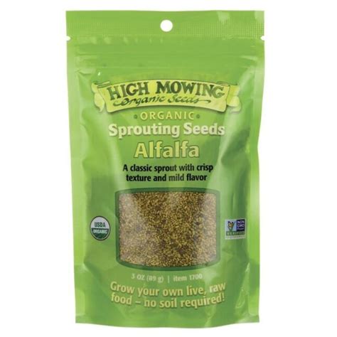 Alfalfa Usda Organic Non Gmo Sprouting Seeds 3 Oz For Sale Online Ebay