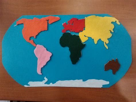 Puzzle Mapa Mundi Conoce Los Continentes Montessori Market Images