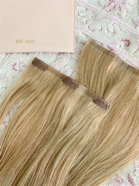 barefoot blonde hair fill in extensions strawberry chic