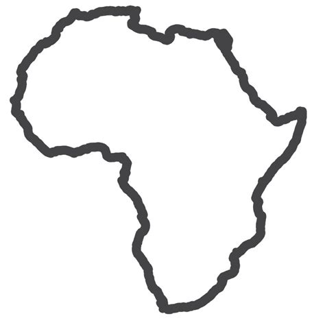 Blank Outline Political Map Of Africa Map Of World