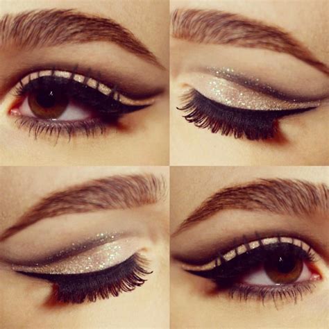 Glitter Cut Crease Eye Makeup Is Officially Ruling