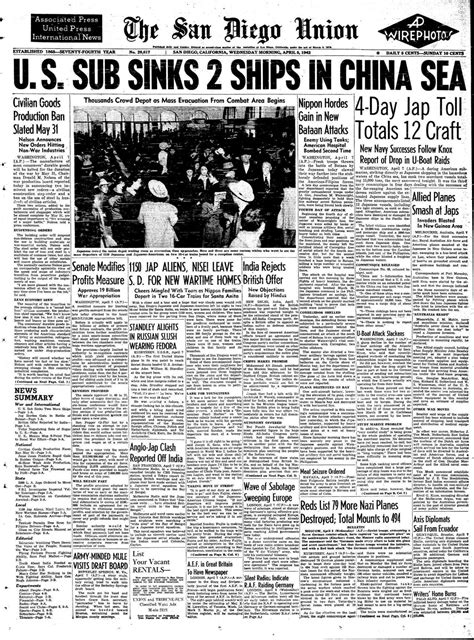 April 8, 1942: San Diegans leave for internment camps - The San Diego ...