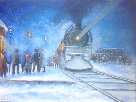 All Aboard The Orient Express 24 X 30 Oil On Canvas By Brian Davidson