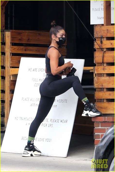 Vanessa Hudgens Shows Off Muscles In Tight Outfit After Workout At