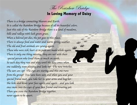Rainbow Bridge Printable Poem For Dogs