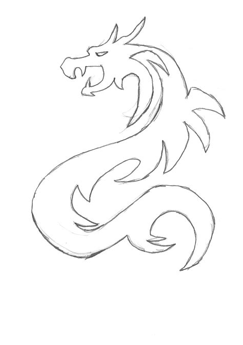 Chinese Dragon Drawing Easy At Getdrawings Free Download