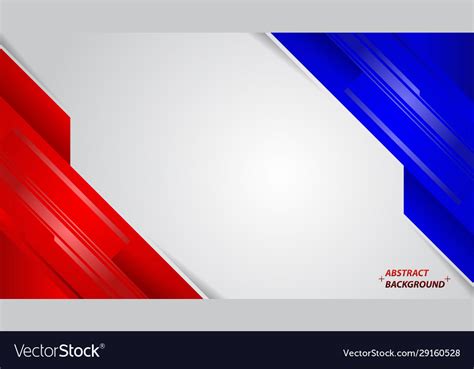 Abstract Red White And Blue Modern Design Vector Image