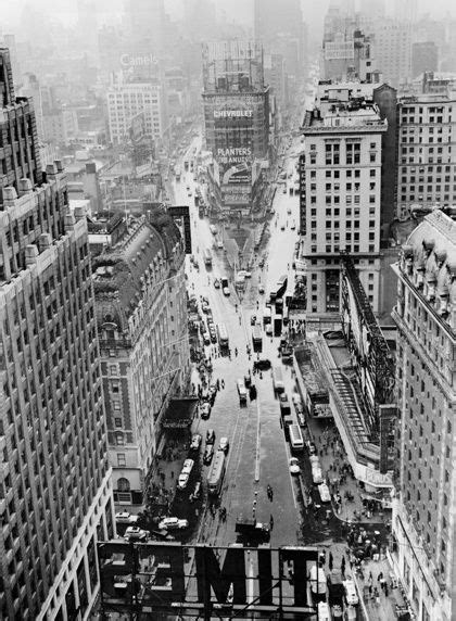 Vintage 1890 Times Square Nyc City New York York