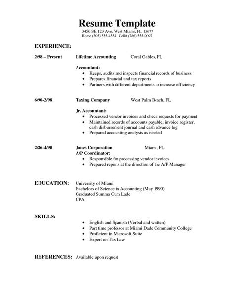 This includes housing expenses and local taxes. Simple Resume Template Download | Simple resume template ...