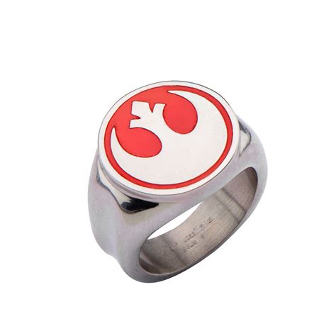Star Wars Rebel Alliance Red Rebel Symbol Ring 316 Stainless Steel