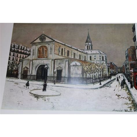 Maurice Utrillo Art Maurice Utrillo Notre Dame De Clignancourt