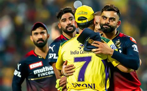Csk Vs Rcb Head To Head Rcb Vs Csk H2h Stats And Records In Ipl