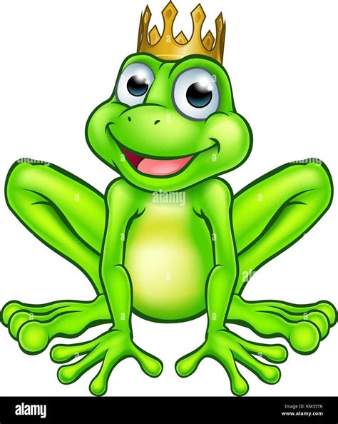 Dibujos Animados Frog Prince Imagen Vector De Stock Alamy