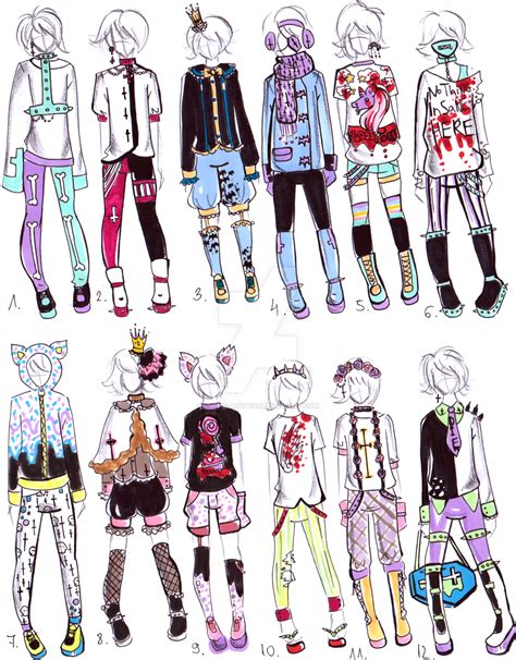 Anime outfits cool outfits fashion outfits male outfits fashion clothes fashion design drawings fashion sketches drawing fashion character design inspiration. -CLOSED- MALE Pastel goth OUTFITS | Pastel goth outfits, Drawing anime clothes, Anime outfits