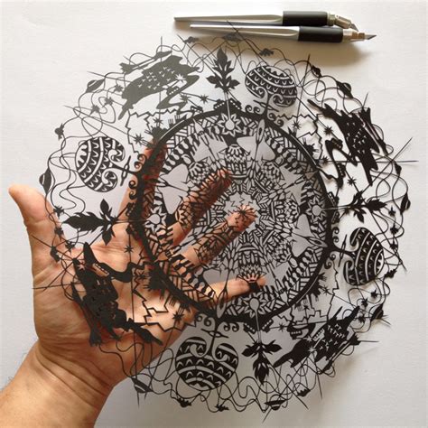 The Intricate Art Of Papercutting By Riu Contemporist