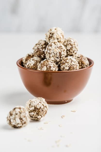 Premium Photo Energy Balls Of Nuts Oats And Dates