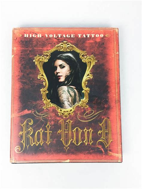 Kat Von D Tattoo Artist Autographed High Voltage Tatoo Hardcover Book Blamm Kat Von D
