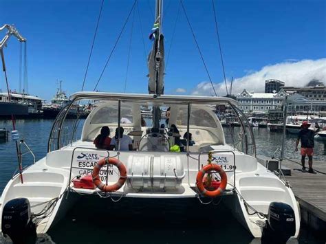 Cape Town Sunset Cruise By Catamaran To Table Bay Getyourguide
