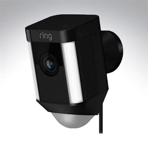 Ring 8sh2p7 Beu0 Black Spotlight Cam Wired