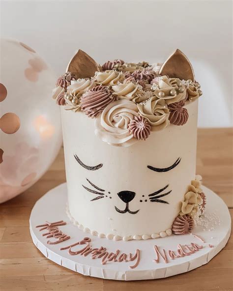 Birthday Cake For Cat Kitten Birthday Birthday Parties Birthday