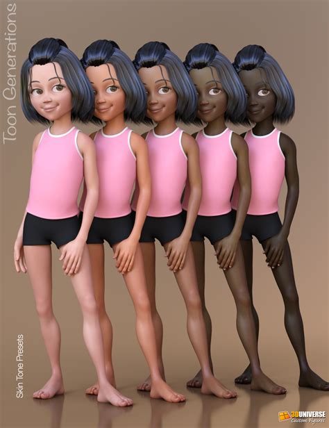 Toon Generations Essentials For Genesis 8 Females Daz 3d