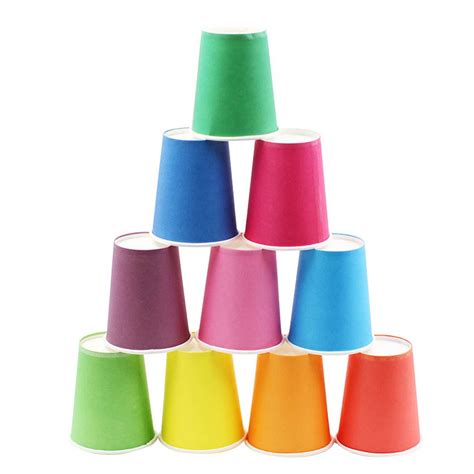 10pcsset Stacking Toys Paper Cups Diy Art Mini Stack Cup Educational