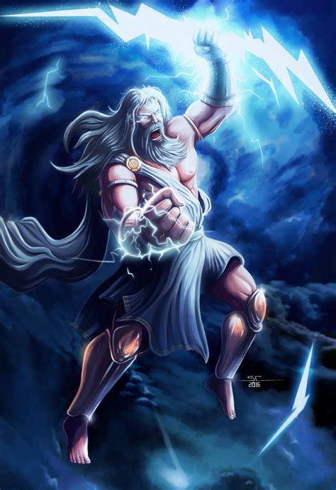 Artstation Zeus The Power Of Thunder Alvaro Solar Zeus God Zeus