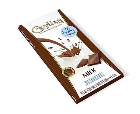 Guylian Milk Chocolate No Sugar Added Bar 35 Ounce Boxes Pack Of 6 By