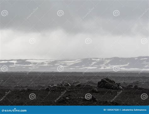 Stunning Moonscape Of Askja Highlands Of Iceland Europe Stock Photo