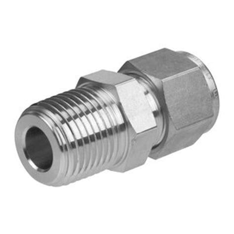 Stainless Steel Tube Fittings Male Connectors 34 Tube X 34 Npt
