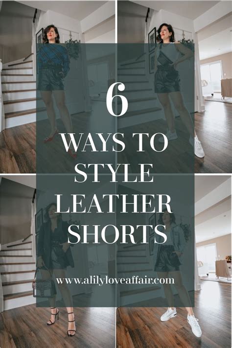 6 Ways To Wear High Waisted Leather Shorts A Lily Love Affair