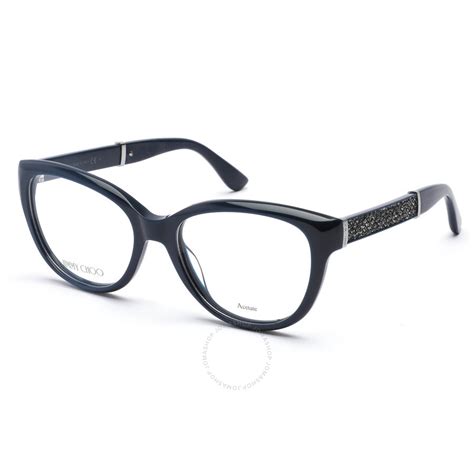 Jimmy Choo Ladies Black Glitter Cat Eye Eyeglass Frames Jc179 175 53 762753536907 Eyeglasses
