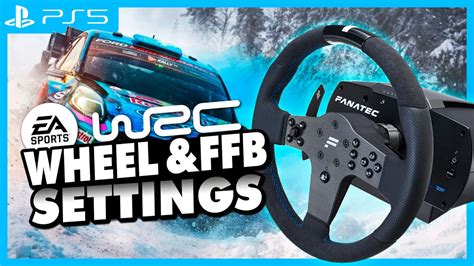 EA Sports WRC FFB Wheel Settings für FANATEC YouTube