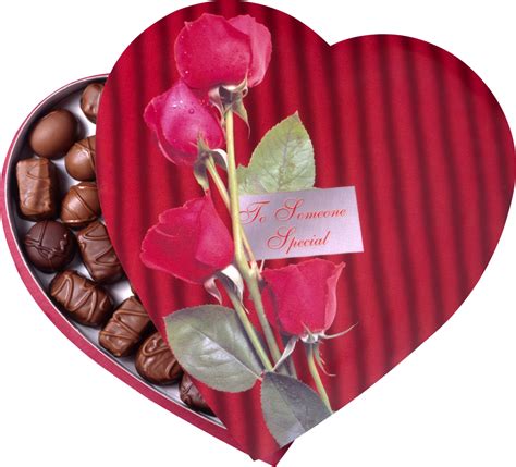 Image Heart Clipart Heart Shaped Chocolate Box With Red Rosespng