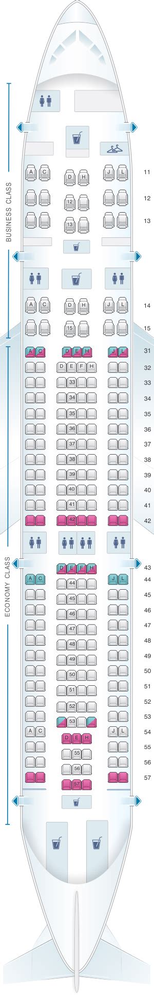 Seat Map Air China Airbus A330 200 237pax Seatmaestro