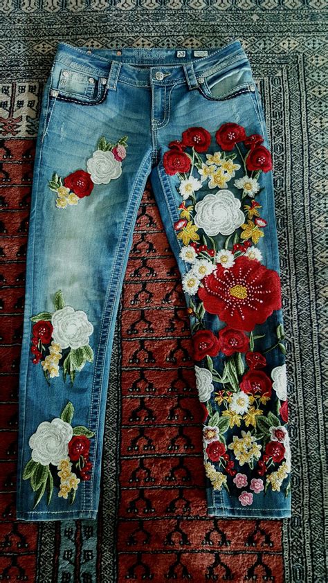 Luxury Embroidered Jeans By Miss G Jeans Con Bordados Ropa Bordada