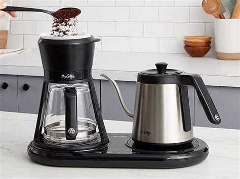 All in one coffee maker. Mr. Coffee BVMC-PO19B All-in-One Pour Over Coffee Maker ...