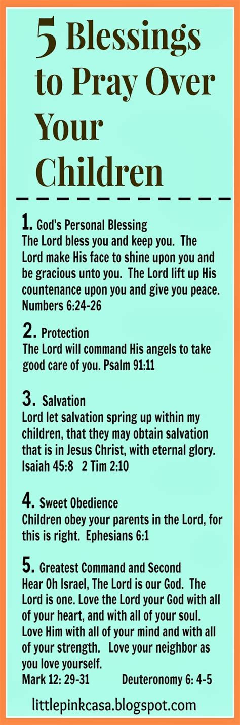 5 Powerful Blessings To Pray Over Your Children Little