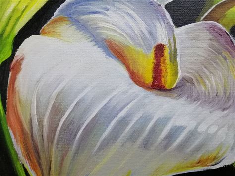 Calla Lily Painting Original Small Floral Oil Painting On Etsy