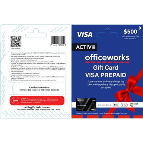 Officeworks Visa T Card 500 Officeworks