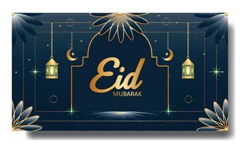 Eid Mubarak Card Or Banner Design Editable Background Template 2271492