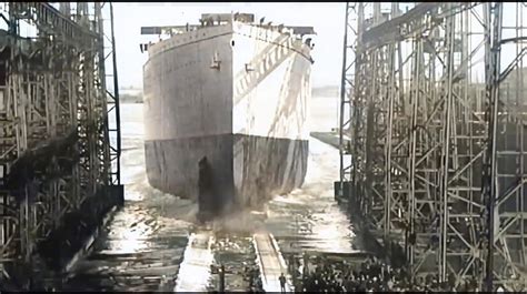 Historical Footage The Rms Olympic In Color Film From