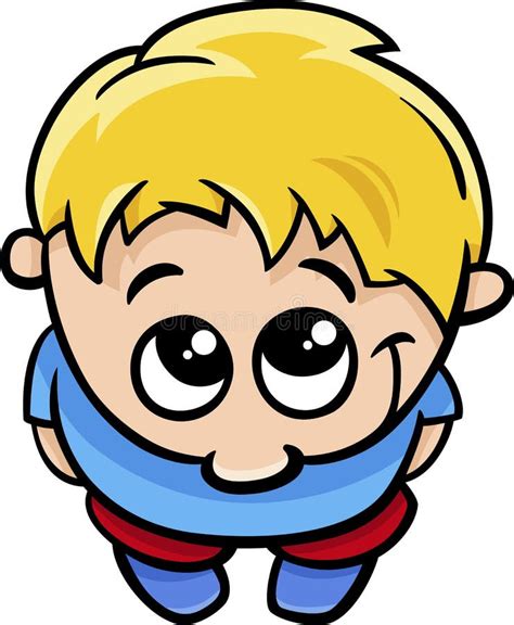 Cute Little Boy Cartoon Illustration Stock Vector Illustration Of
