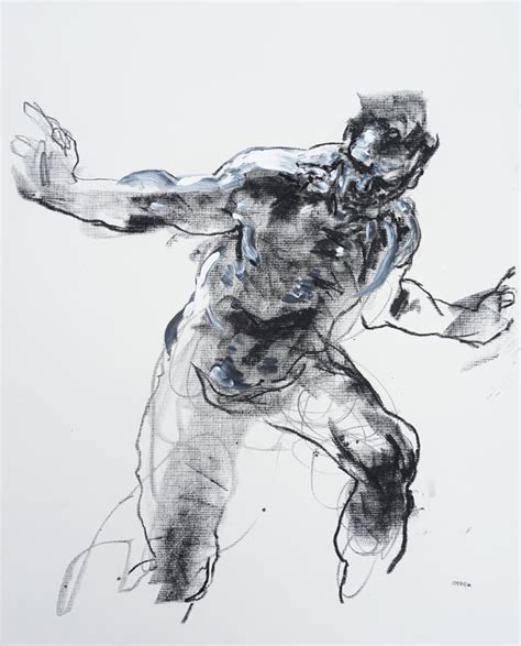 Painted Drawings 1 3 By Abstract Figure Artist Derek Overfield Derek