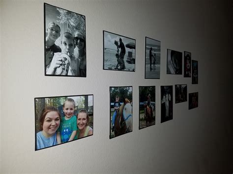 Mount And Hang Photos Without Frames One Happy Woman Hanging Photos