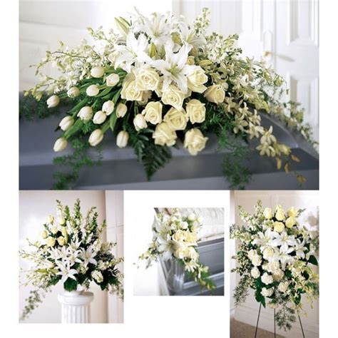 Funeral Flowers White Package Toronto Bulk Flowers