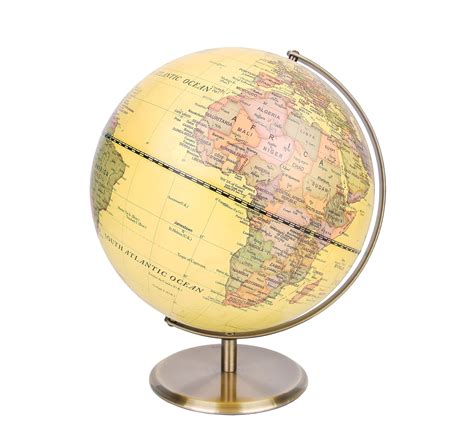 Buy Exerz 30cm World Globe Antique Globe Metal Arc And Base Bronzed